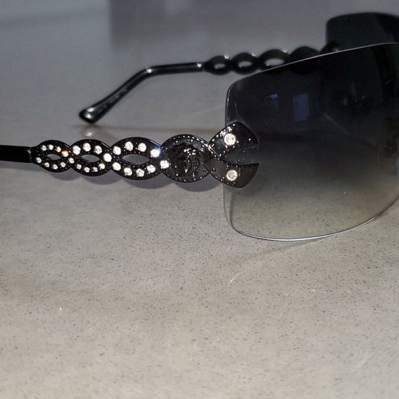 Versace Rimless Black Gradient Sunglasses main image 7